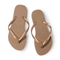 havaianas/ハワイアナス Havaianas サンダル ラバービーチサンダル Slim－Logo－Metallic－Black－Golden/507219432