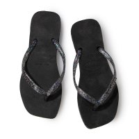 havaianas/ハワイアナス Havaianas サンダル ラバービーチサンダル Slim－Square－Logo－Metallic－Rose－Gold/507219434