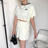 non-hedge/ノンヘッジ non－hedge ★WEB限定★襟配色プルオーバー・スカートセットアップ/507221519