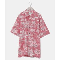 KAHIKO/【Kahiko】TWO PALMS シャックMEN'Sアロハシャツ レッド/507231907