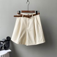 Forcement/フォースメント Forcement タックつきハイウエストハーフパンツ/507232702