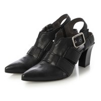 RABOKIGOSHI works/ラボ キゴシ ワークス RABOKIGOSHI works 7.5cm本革ポインテッドトゥバックストラップパンプス/507234518