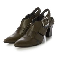 RABOKIGOSHI works/ラボ キゴシ ワークス RABOKIGOSHI works 7.5cm本革ポインテッドトゥバックストラップパンプス/507234518