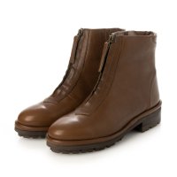 SAYA/【プラット製法】タンクソールフロントジップブーツ(アイボリー)/507234799
