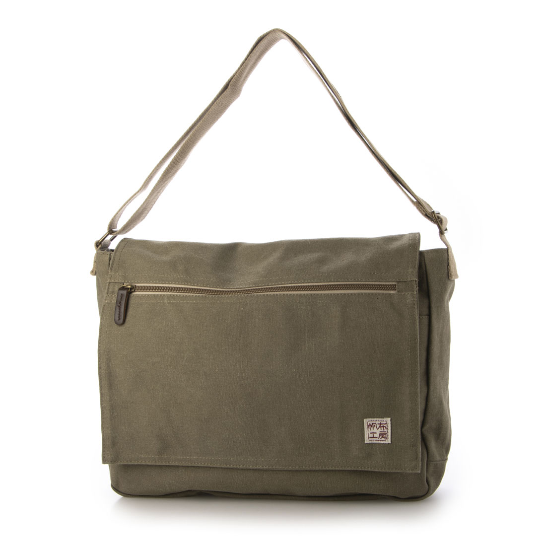 ハンプコウボウ 帆布工房 FLAP SHOULDERシリーズ 横型A4