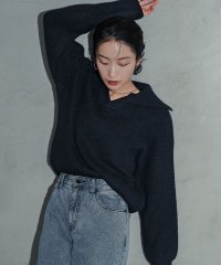 Ampirula/アンピルーラ Ampirula 襟付きニットプルオーバー/507243137