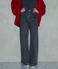 Ampirula/アンピルーラ Ampirula ドットストレートデニムパンツ/507243158