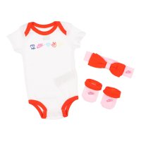 NIKE/ナイキ NIKE ジュニア ロンパースセット HEADBAND BODYSUIT BOOTIE 3PIECE SET NN0901－61【返品不可商品】/507255029