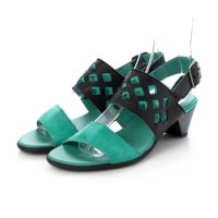 arche/アルシュ arche IZIBEL カットワークバックベルトサンダル (NUBUCK/ROCKY)（グリーン/ブラック）/507255557