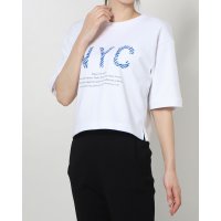 TIGORA/ティゴラ TIGORA レディース 半袖Tシャツ ハイブリッドクールコットンクロップドロゴTシャツ TR－9C2383TS/507257902