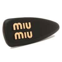 MIUMIU/ミュウミュウ Miu Miu ヘアアクセサリー パテントレザー ヘアクリップ バレッタ ブラック レディース MIU MIU 5IF092 069 F0002/507278857