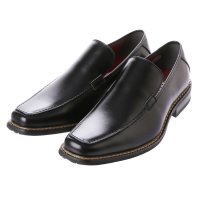 TAKEZO/防水 防滑 ビジネスシューズ スリッポン ローファー (ブラック)/507285830
