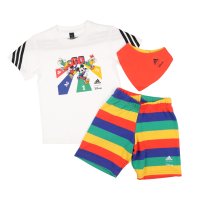 adidas/アディダス adidas ジュニア Tシャツハーフパンツセット I DISNEY_ミッキーマウス 3PC セット HR9490/507301101