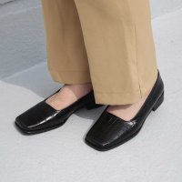 BONTRE/ボントレ BONTRE スクエアトウフラットパンプス/507311536