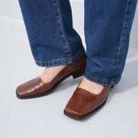 BONTRE/ボントレ BONTRE スクエアトウフラットパンプス/507311536