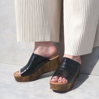 BONTRE/ボントレ BONTRE クロコ調厚底サンダル/507311564