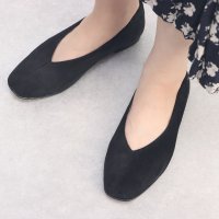 BONTRE/ボントレ BONTRE Vカットスクエアフラットパンプス/BONTRE 90053/507311636