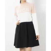 CECIL McBEE green/セシルマクビーグリーン CECIL McBEE green バイカラーモックネックLS/507324982