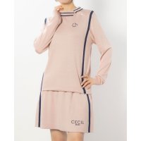 CECIL McBEE green/セシルマクビーグリーン CECIL McBEE green ラインニットモックネック/507324987