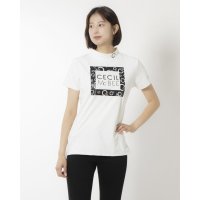 CECIL McBEE green/セシルマクビーグリーン CECIL McBEE green スクエアプリントモックネック/507325023