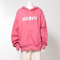 NERDY/ノルディ NERDY BIG LOGO PULLOVER HOODIE ビッグロゴプルオーバーフーディ/507330308