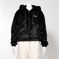 NERDY/ノルディ NERDY CROPPED ECO FUR HOODIE ZIP－UP クロップドエコファーフーディジップアップ/507330410