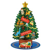 cinemacollection/シネマコレクション cinemacollection CHRISTMAS グリーティングカード クリスマスカード JX71－4 立体 乗り物と恐竜のツリー サン/507393469