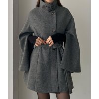 Louere/ルエレ Louere Louere ハイネックミドル丈コート/507407457