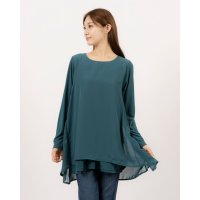 Ranan/ラナン RANAN ＜裏微起毛＞異素材切替チュニック/504921253