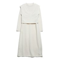 STYLEBLOCK/スタイルブロック STYLEBLOCK リブニットソーショートベストセットレイヤードワンピース/505682199
