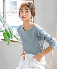 KOBE LETTUCE/コウベレタス KOBE LETTUCE 【透けにくい】前身二重長袖Tシャツ 【Bネック】/506889361