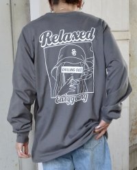 MODISH GAZE/モディッシュガゼ MODISH GAZE スモーキングガール Relaxed ロンT/506920678