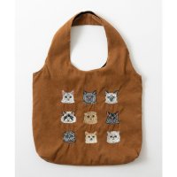 Jubilee/ジュビリー Jubilee アニマル刺繍 コーデュロイ トートバッグ 犬 ネコ/506922102