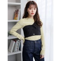 READY MADES/レディメイド LADYMADE アシンメトリーカラーワンショルビスチェ/507006280