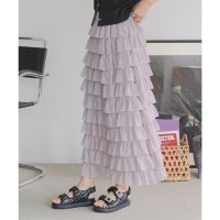 KOBE LETTUCE/コウベレタス KOBE LETTUCE ティアードロングスカート [M4015]/507009410