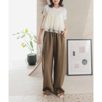 KOBE LETTUCE/コウベレタス KOBE LETTUCE ダイバー素材ワイドカーブパンツ [M4050]/507009412