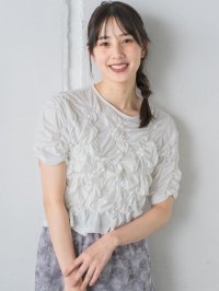 RETRO GIRL/レトロガール RETRO GIRL シャーリングカットソー/507019890