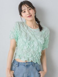 RETRO GIRL/レトロガール RETRO GIRL シャーリングカットソー/507019890