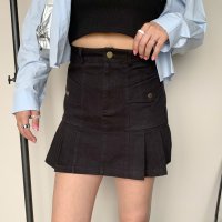 non-hedge/ノンヘッジ non－hedge ツイルプリーツミニスカート/507020924