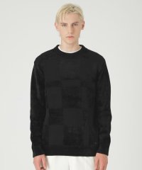 BLACK LABEL CRESTBRIDGE/モールミックスシャドーチェックニット/507038413