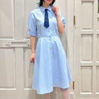 F.i.n.t/フィント F i.n.t マルチストライプネクタイ付きシャツワンピース【洗える】/507047675