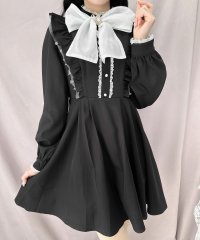 ROJITA/ロジータ ROJITA 配色シアービックリボンワンピース/507047682