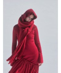 emmi atelier/ニットドッキングアシンメトリーワンピース/507049989