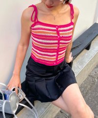 SPIRALGIRL/スパイラルガール SPIRALGIRL マルチボーダーニットキャミソール/507086010