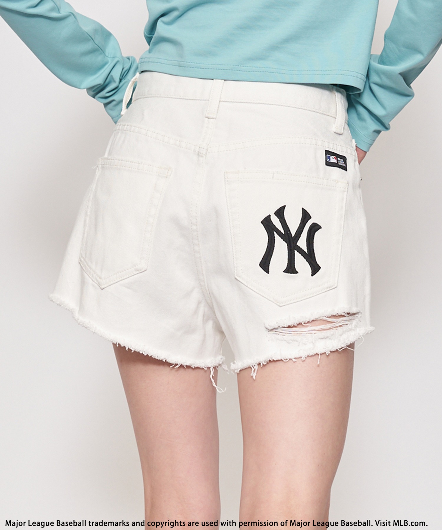 LA MLB BACK TO THE FIELD デニムショートパンツ M セール】バック トゥー ザ フィールド （ビーティーティーエフ