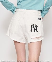 BACK TO THE FIELD (BTTF)/バック トゥー ザ フィールド （ビーティーティーエフ） BACK TO THE FIELD (BTTF) 【MLB】ダメージデニムショートパンツ/507086024