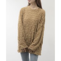 STYLEBLOCK/スタイルブロック STYLEBLOCK シャーリングジャガードカットオーバーサイズプルオーバー/507086097