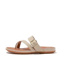 fitflop/フィットフロップ fitflop GRACIE BUCKLE LEATHER STRAPPY TOE－POST SANDALS/507095765