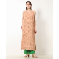 KANKAN/カンカン KANKAN カットワークストーンウォッシュノースリーブワンピース/507098551