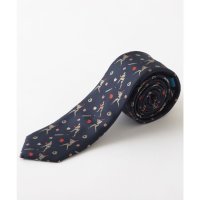 CHILLWORK by Quit Running/チルワーク バイ クイトランニング CHILLWORK by Quit Running 野球デザインナロータイ 刺繍ネクタイ 洗えるイージーケア/507099376